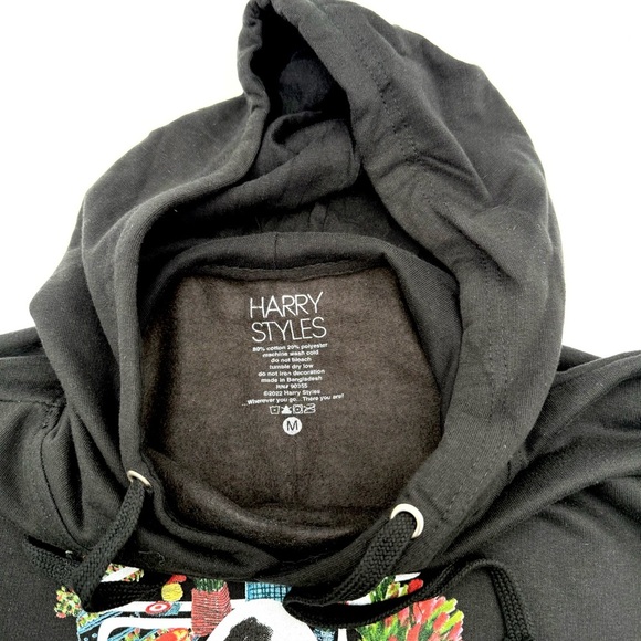 🎶 Harry Styles Harry’s House Flower Collage Hoodie Sweatshirt Medium M 🎵 NWOT - Picture 3 of 3